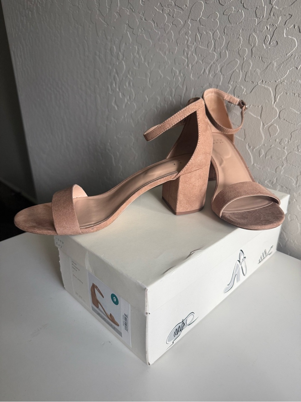 a new day taupe 2.5in Block Heel Ankle Strap